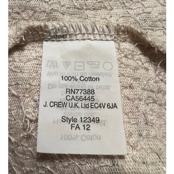 J. Crew Sequin Chevron Stripe Sweater Size S Cream Black Sparkle Festive Preppy - Picture 6 of 9